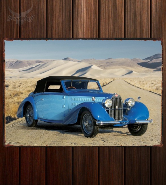 Металлическая табличка Bugatti Type 57 Stelvio